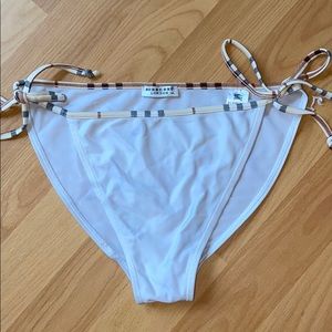 BURBERRY LONDON WHITE SWIM SUIT BOTTOMS XL